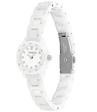 COACH Women's Kitt Quartz Analog Ceramic Bracelet Watch