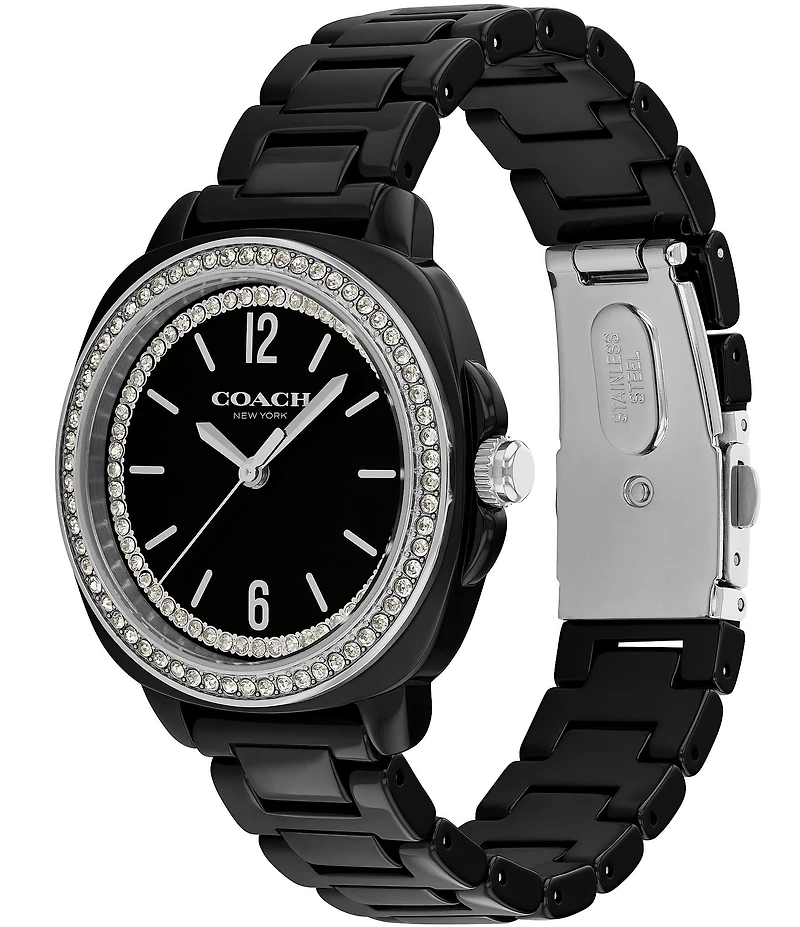 COACH Women's Kitt Quartz Analog Ceramic Bracelet Watch