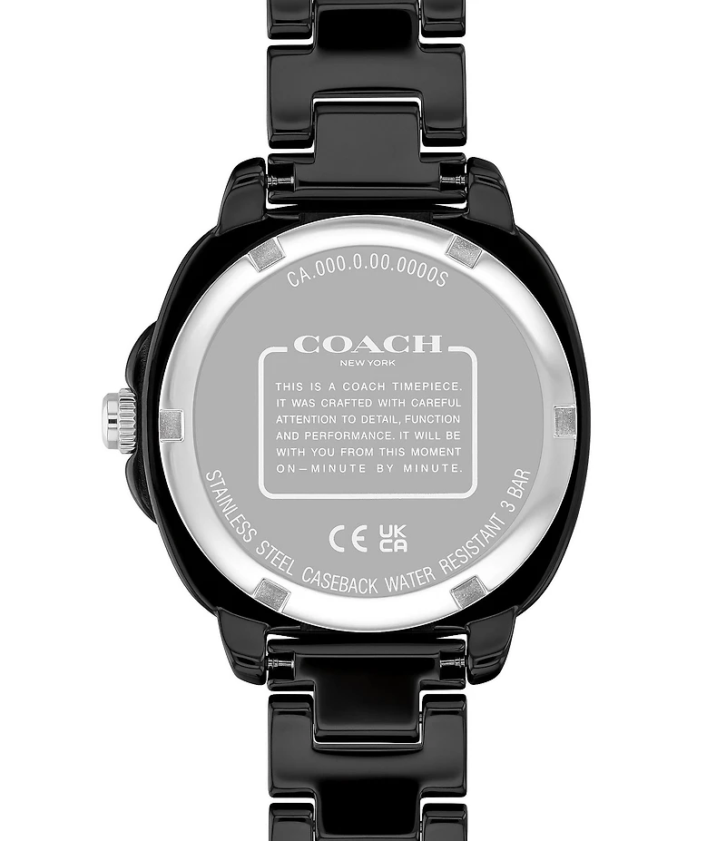 COACH Women's Kitt Quartz Analog Ceramic Bracelet Watch