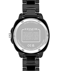 COACH Women's Kitt Quartz Analog Ceramic Bracelet Watch