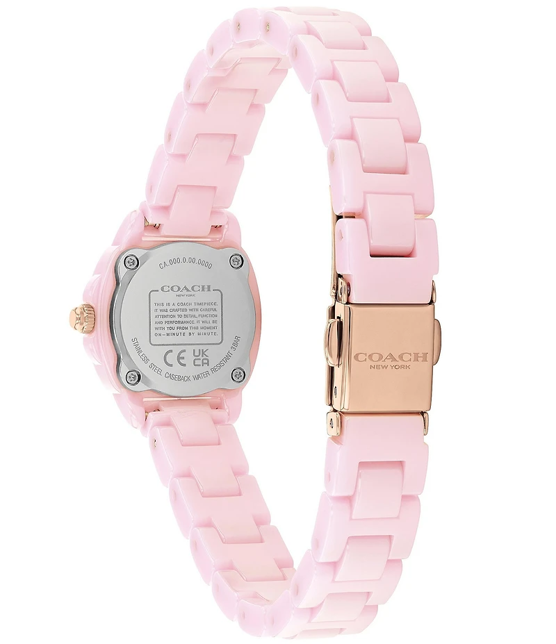 COACH Women's Kitt Quartz Analog Ceramic Bracelet Watch