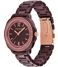 COACH Women's Kitt Quartz Analog Ceramic Bracelet Watch