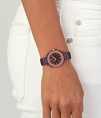 COACH Women's Kitt Quartz Analog Ceramic Bracelet Watch