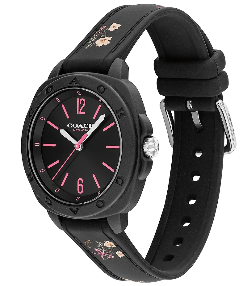COACH Women's Kitt Quartz Analog Silicone Strap Watch