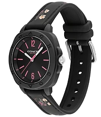 COACH Women's Kitt Quartz Analog Silicone Strap Watch