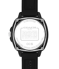 COACH Women's Kitt Quartz Analog Silicone Strap Watch
