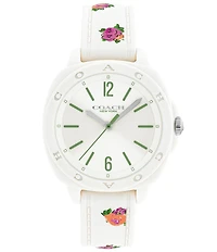 COACH Women's Kitt Quartz Analog Silicone Strap Watch