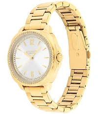 COACH Women's Kitt Quartz Analog Stainless Steel Rhinestone Bracelet Watch