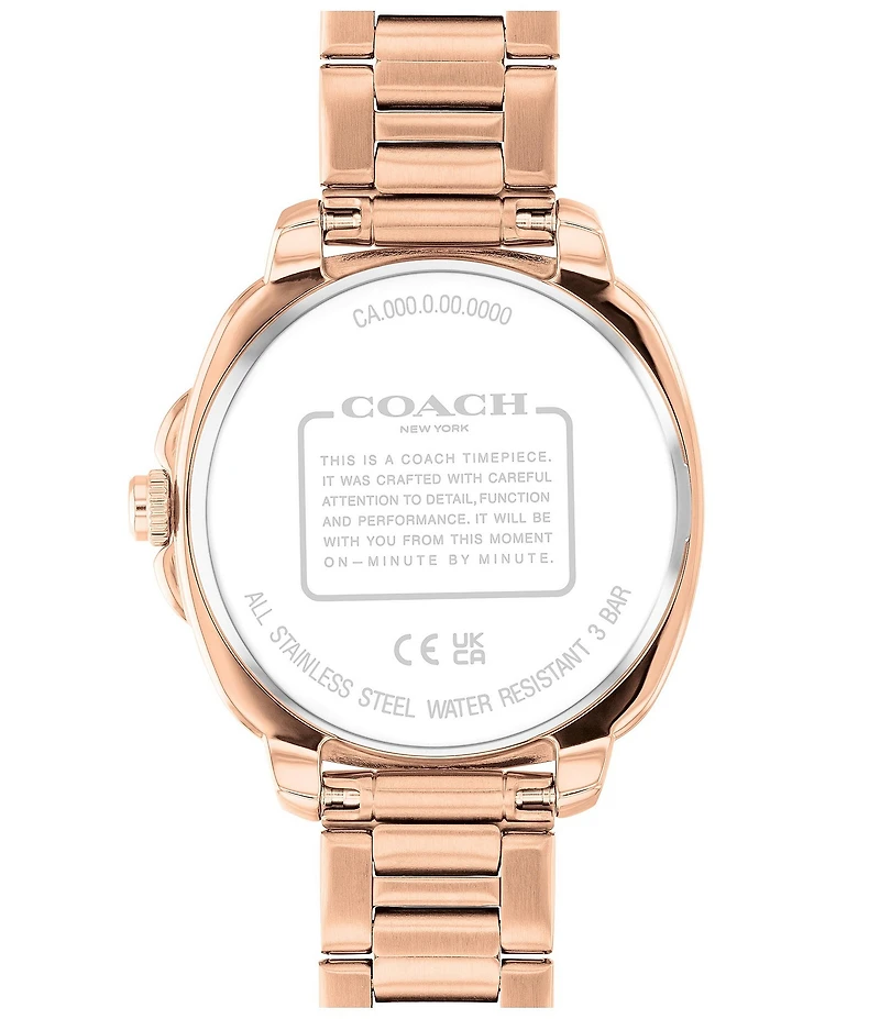 COACH Women's Kitt Quartz Analog Stainless Steel Bracelet Watch