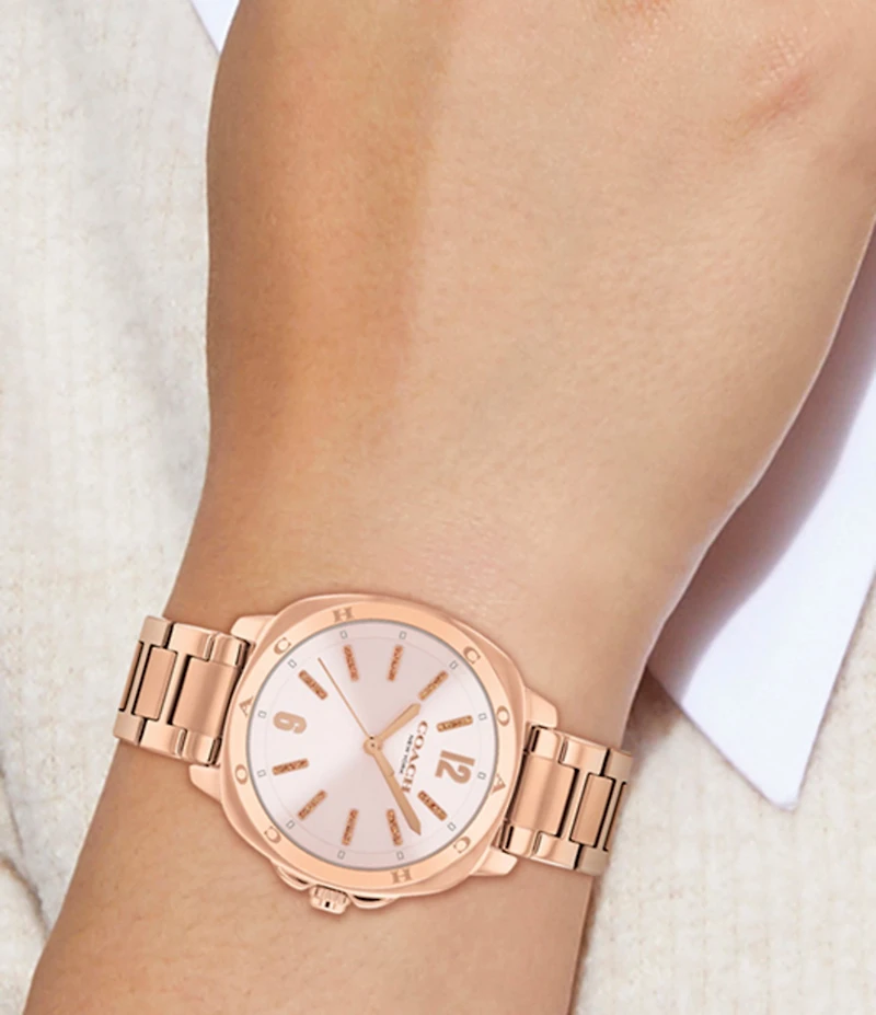 COACH Women's Kitt Quartz Analog Stainless Steel Bracelet Watch