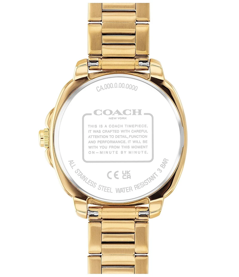 COACH Women's Kitt Quartz Analog Stainless Steel Bracelet Watch