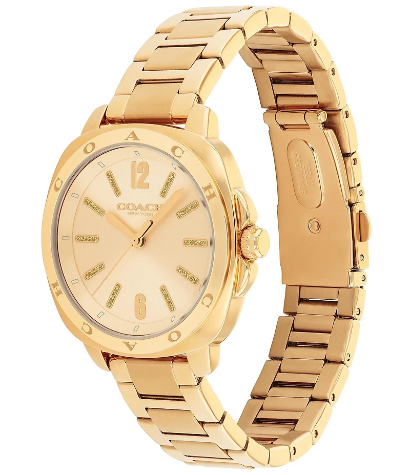 COACH Women's Kitt Quartz Analog Stainless Steel Bracelet Watch