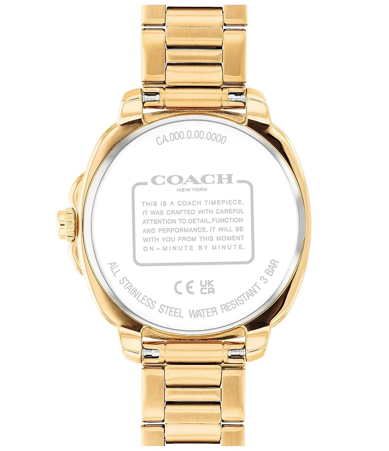 COACH Women's Kitt Quartz Analog Stainless Steel Bracelet Watch