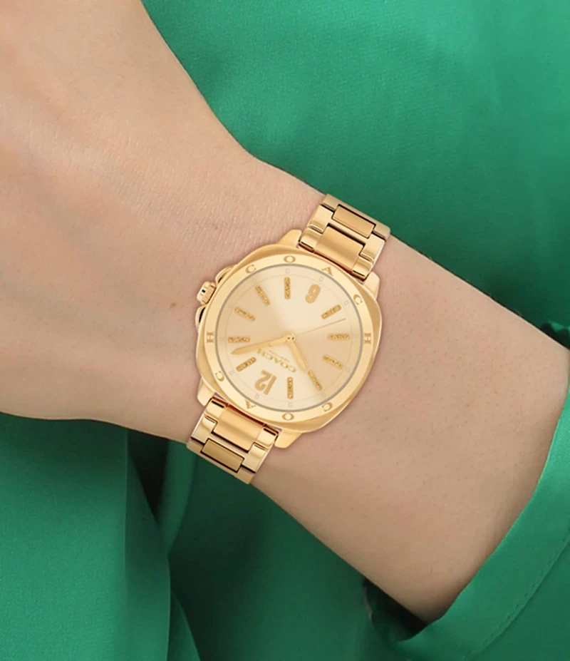 COACH Women's Kitt Quartz Analog Stainless Steel Bracelet Watch
