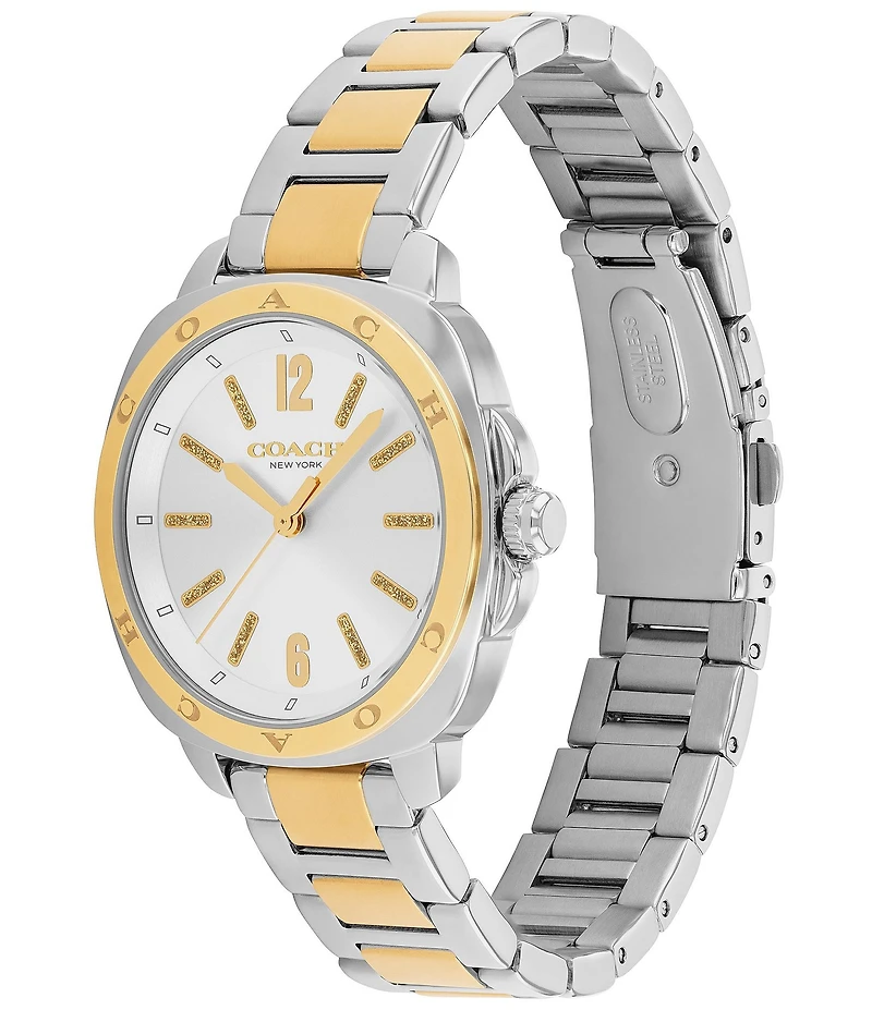 COACH Women's Kitt Quartz Analog Stainless Steel Bracelet Watch