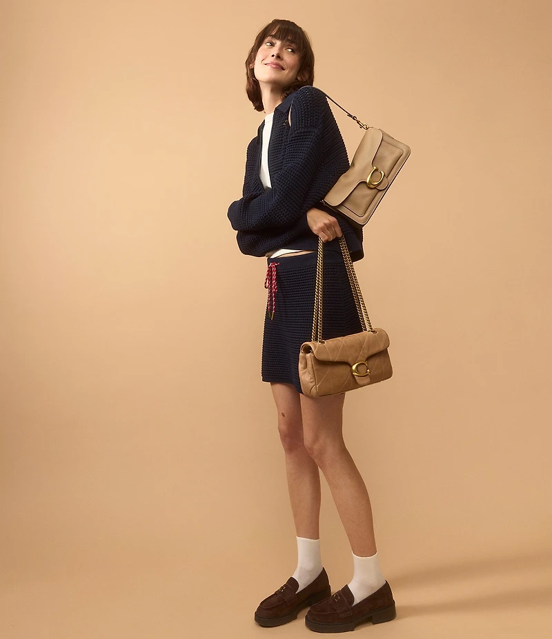 COACH Women's Leah Suede Signature Logo Loafers