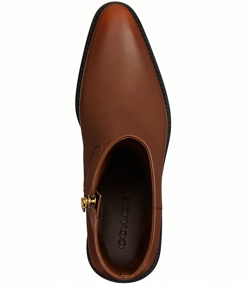 COACH Women's Leather Pointed Toe Booties