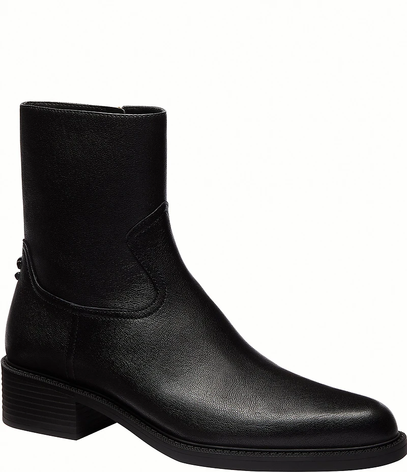 COACH Women's Leather Pointed Toe Booties