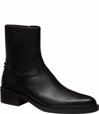 COACH Women's Leather Pointed Toe Booties