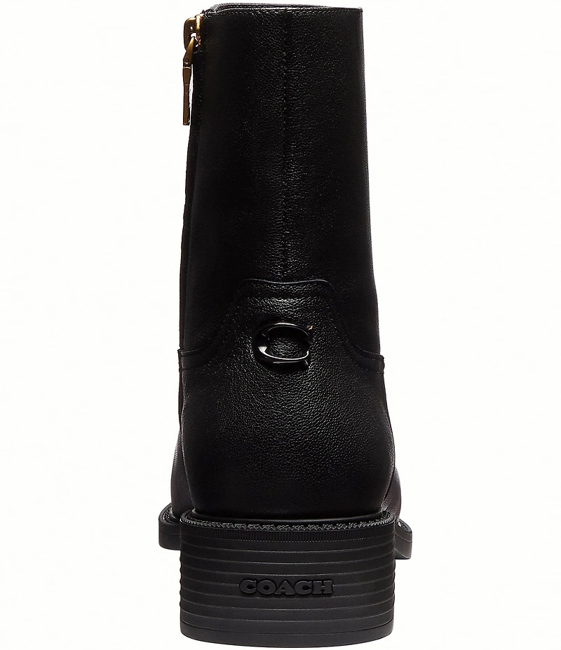 COACH Women's Leather Pointed Toe Booties