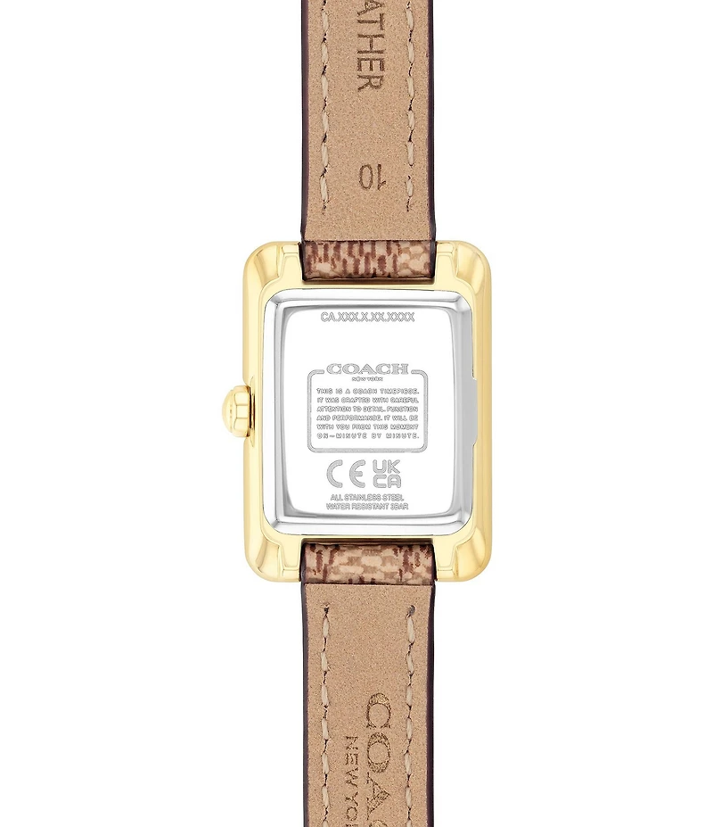 COACH Women's Mara Quartz Analog Canvas Strap Watch