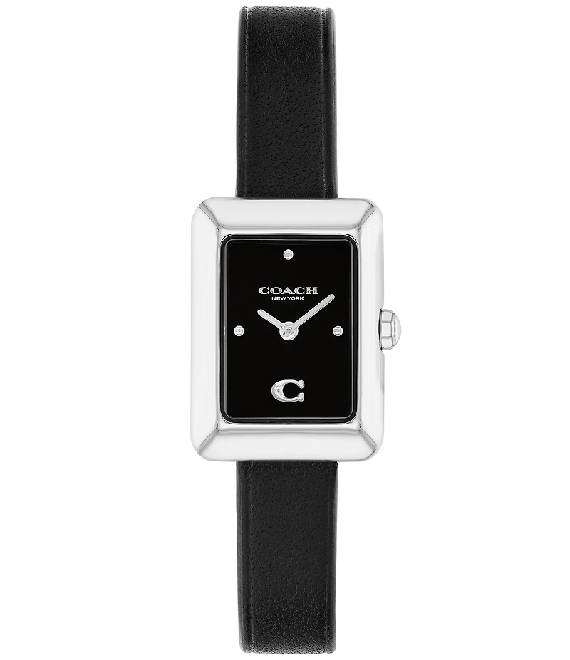 COACH Women's Mara Quartz Analog Leather Strap Watch