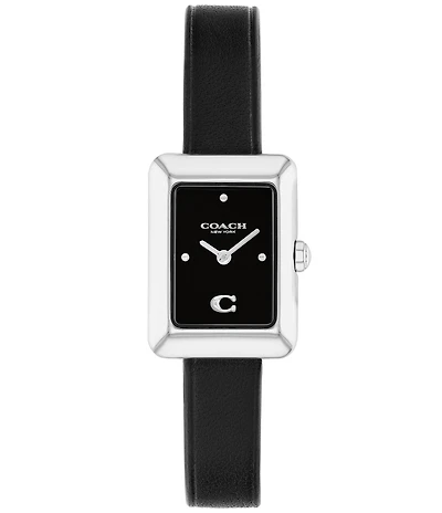 COACH Women's Mara Quartz Analog Leather Strap Watch