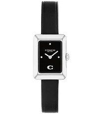 COACH Women's Mara Quartz Analog Leather Strap Watch