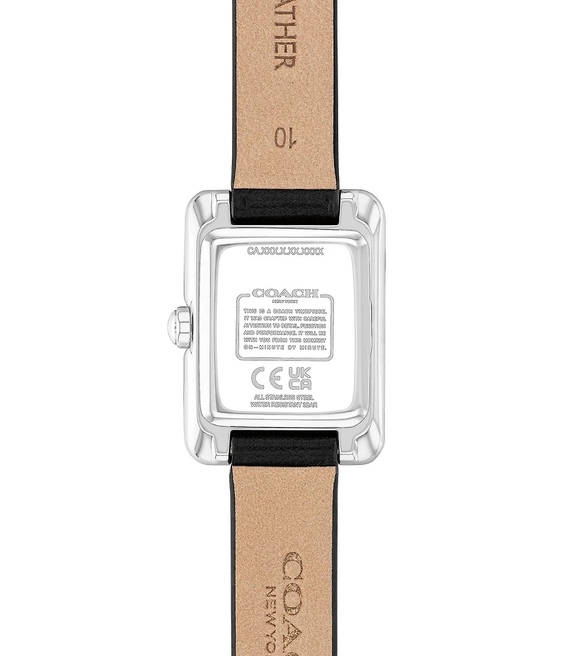 COACH Women's Mara Quartz Analog Leather Strap Watch