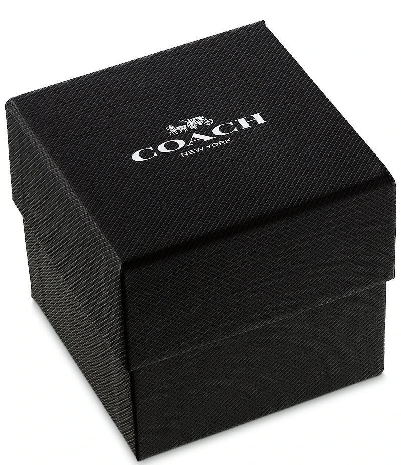 COACH Women's Mara Quartz Analog Leather Strap Watch