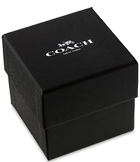 COACH Women's Mara Quartz Analog Leather Strap Watch