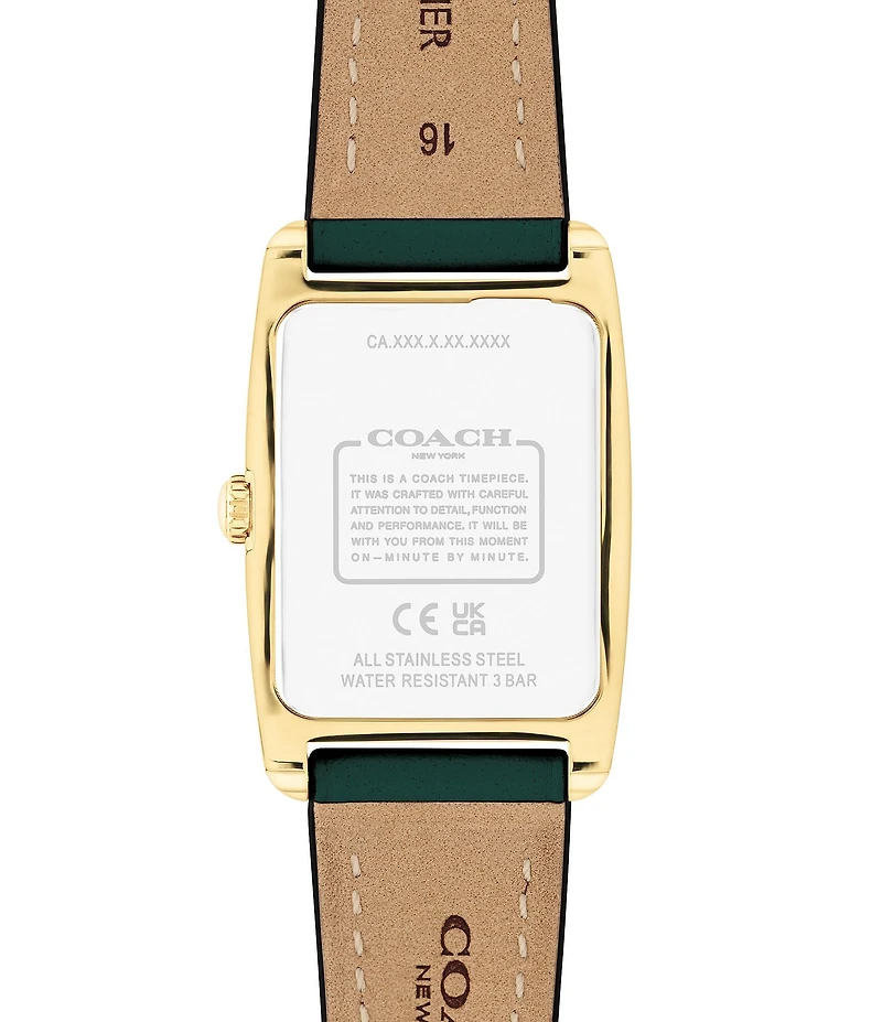 COACH Women's Reese Quartz Analog Leather Strap Watch