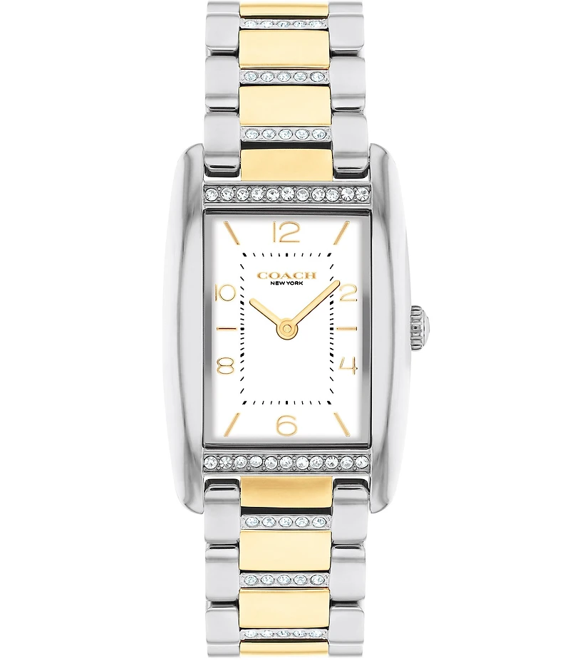 COACH Women's Reese Crystal 24mm Quartz Analog Stainless Steel Bracelet Watch