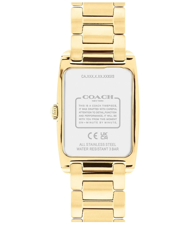 COACH Women's Reese Crystal 24mm Quartz Analog Stainless Steel Bracelet Watch