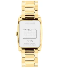 COACH Women's Reese Crystal 24mm Quartz Analog Stainless Steel Bracelet Watch