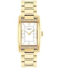 COACH Women's Reese Crystal 24mm Quartz Analog Stainless Steel Bracelet Watch