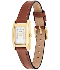 COACH Women's Reese 20mm Quartz Analog Leather Strap Watch