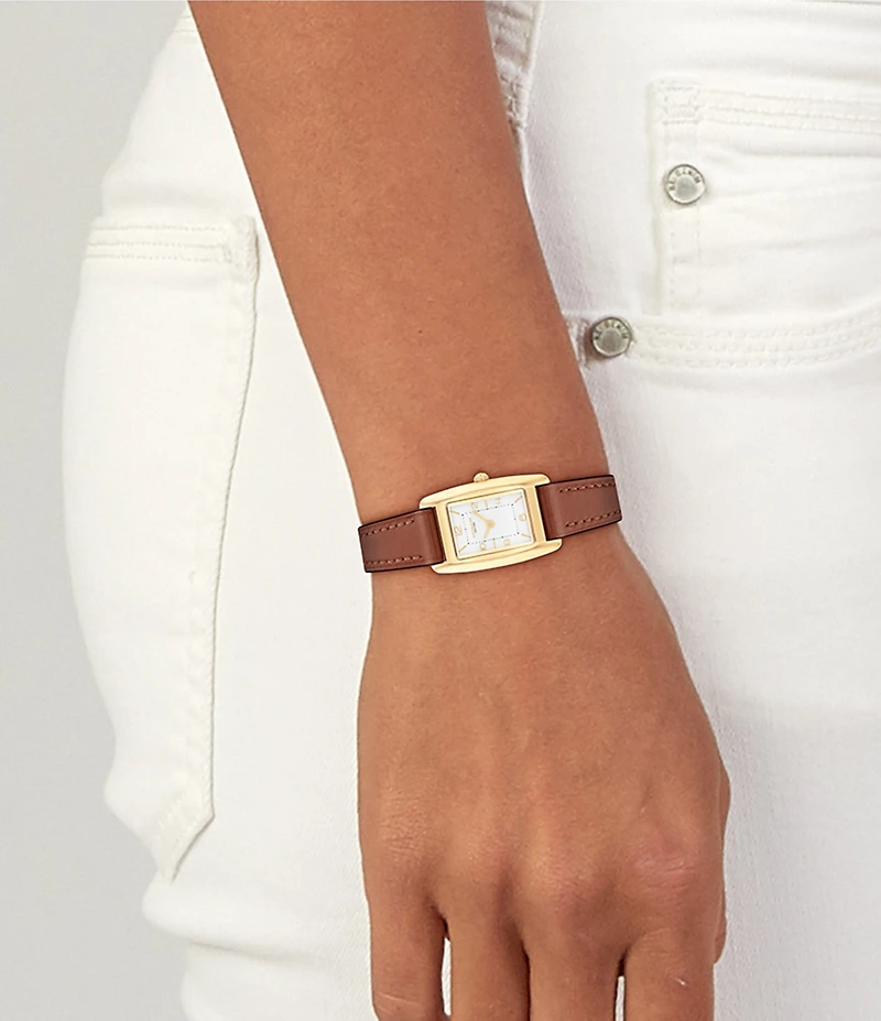 COACH Women's Reese 20mm Quartz Analog Leather Strap Watch