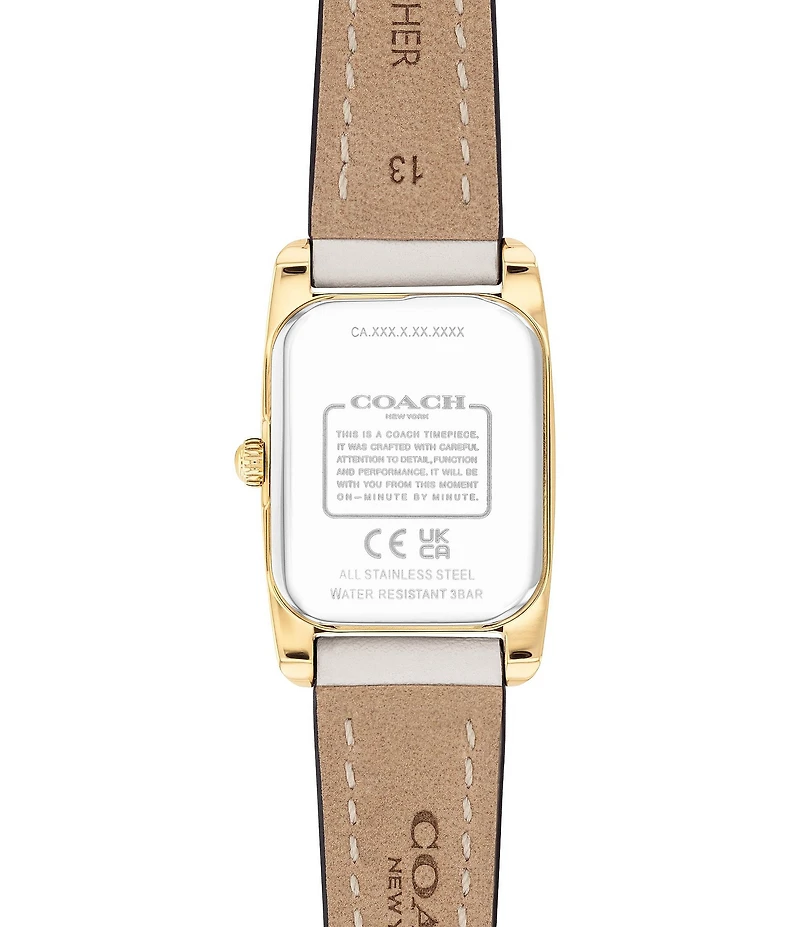 COACH Women's Reese 20mm Quartz Analog Leather Strap Watch