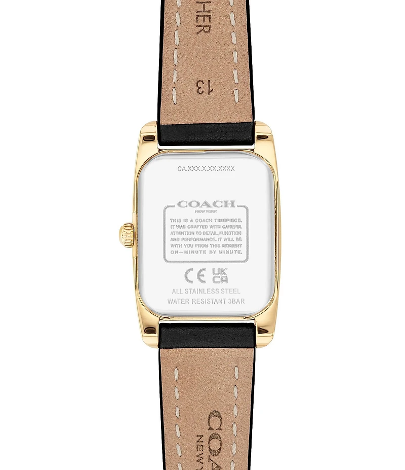 COACH Women's Reese 20mm Quartz Analog Leather Strap Watch