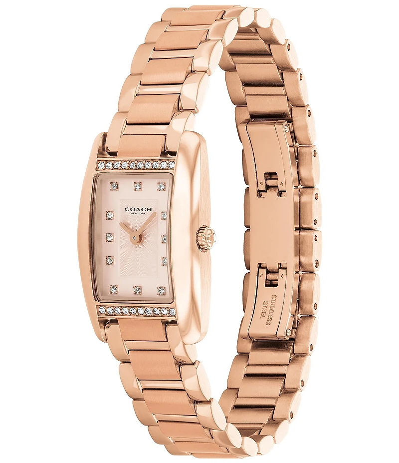 COACH Women's Reese 20mm Quartz Analog Stainless Steel Bracelet Watch