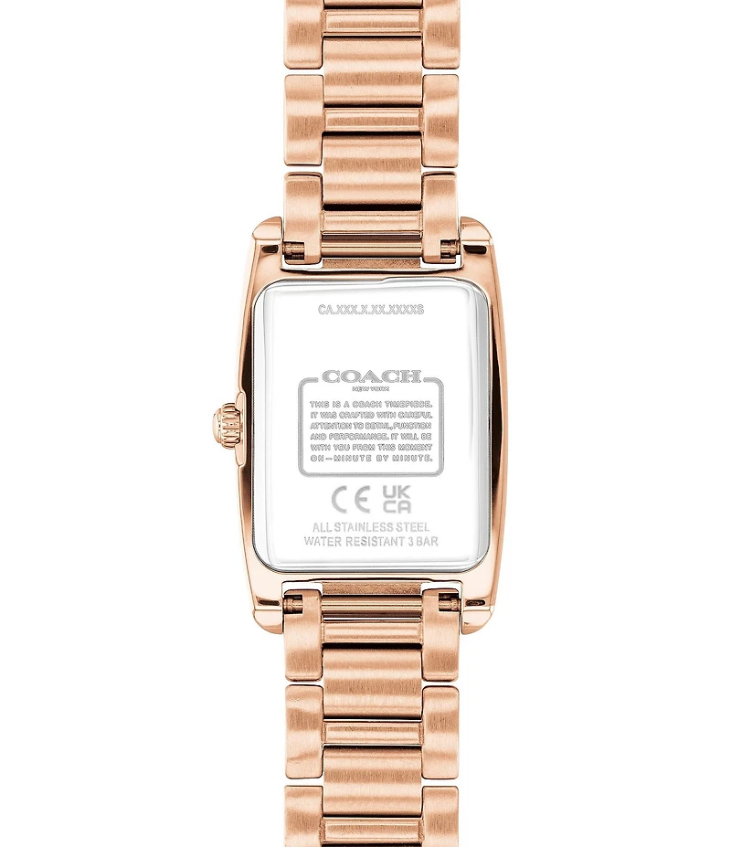 COACH Women's Reese 20mm Quartz Analog Stainless Steel Bracelet Watch