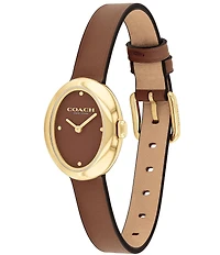 COACH Women's Sammy Quartz Analog Leather Strap Watch