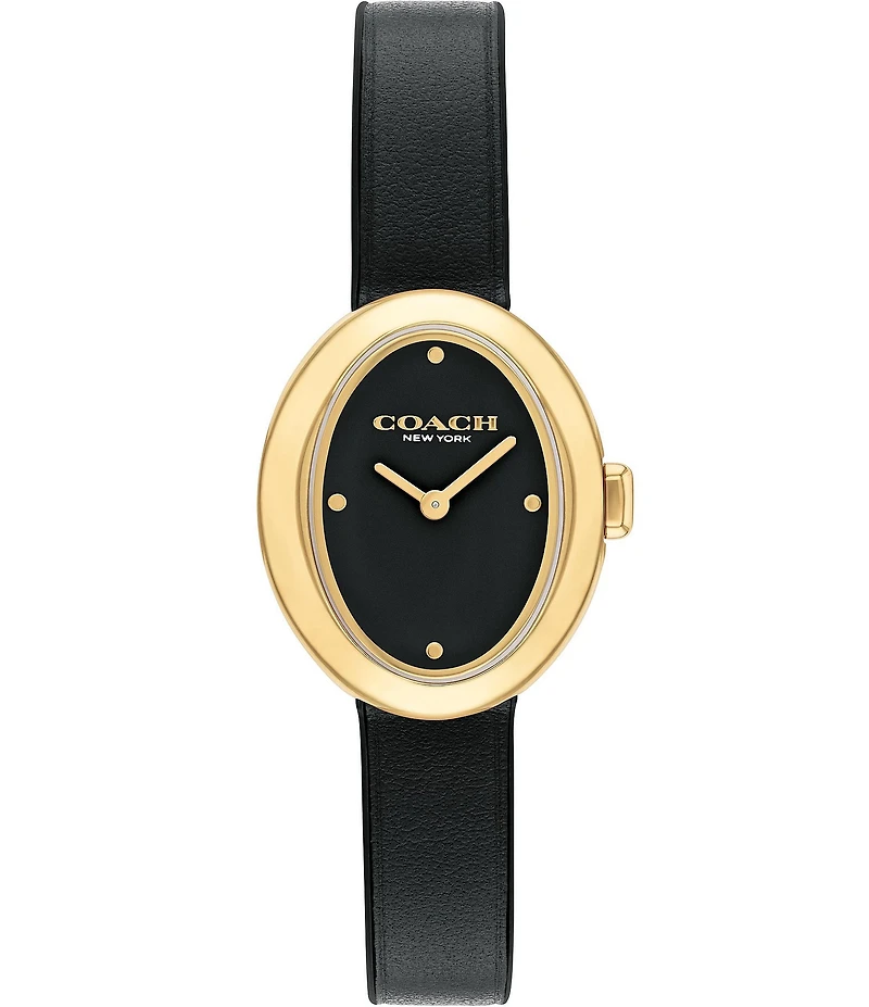 COACH Women's Sammy Quartz Analog Leather Strap Watch