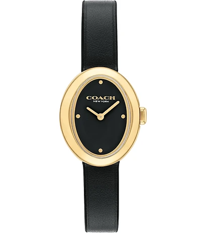 COACH Women's Sammy Quartz Analog Leather Strap Watch