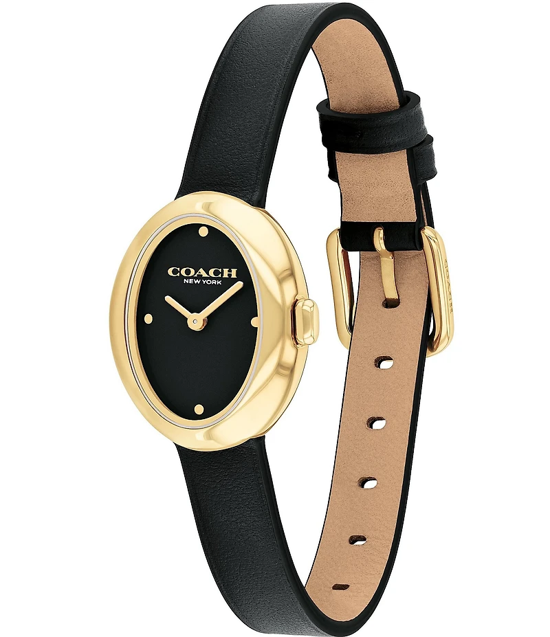 COACH Women's Sammy Quartz Analog Leather Strap Watch