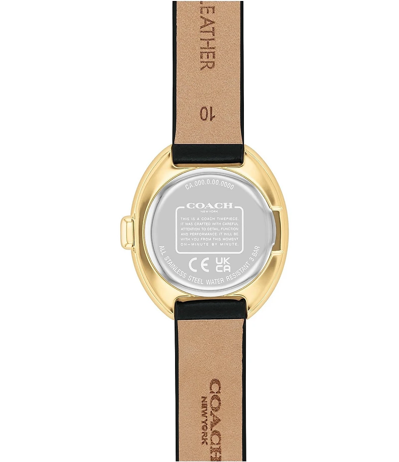 COACH Women's Sammy Quartz Analog Leather Strap Watch