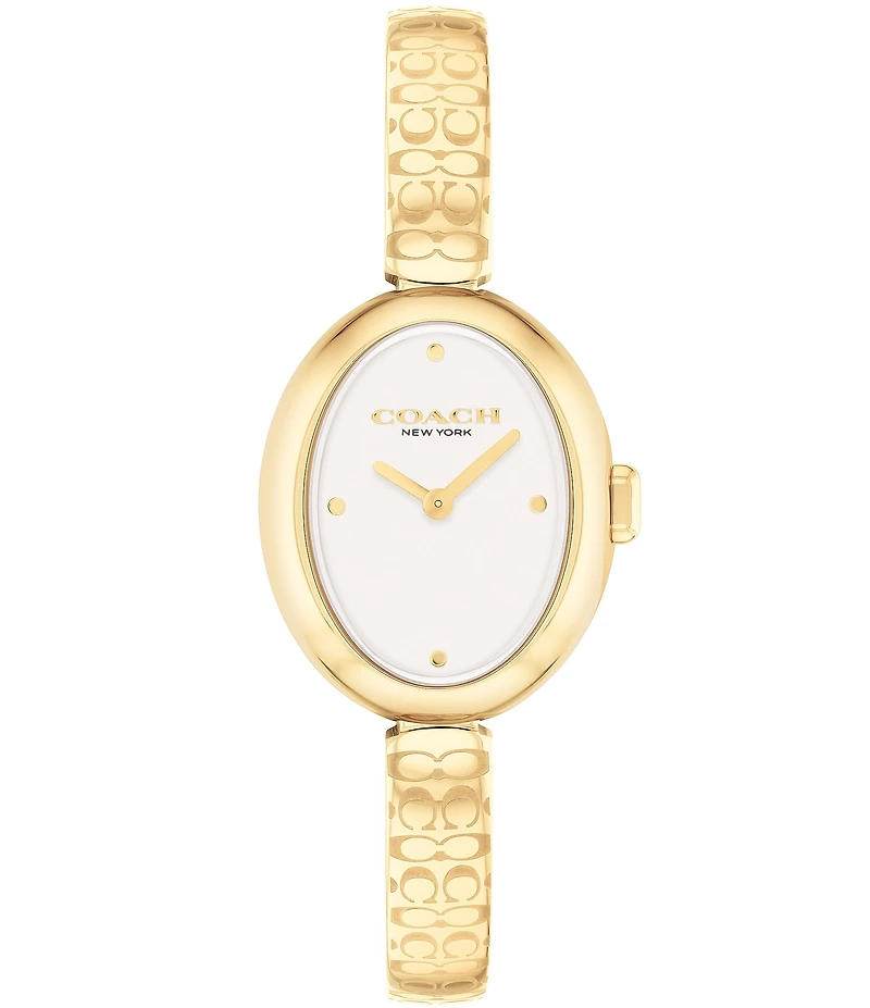 COACH Women's Sammy Quartz Analog Stainless Steel Logo Bracelet Watch