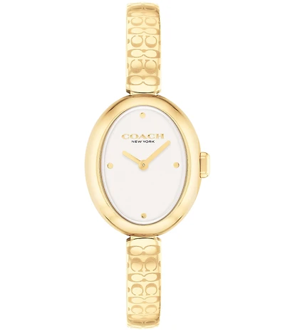 COACH Women's Sammy Quartz Analog Stainless Steel Logo Bracelet Watch