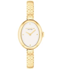 COACH Women's Sammy Quartz Analog Stainless Steel Logo Bracelet Watch